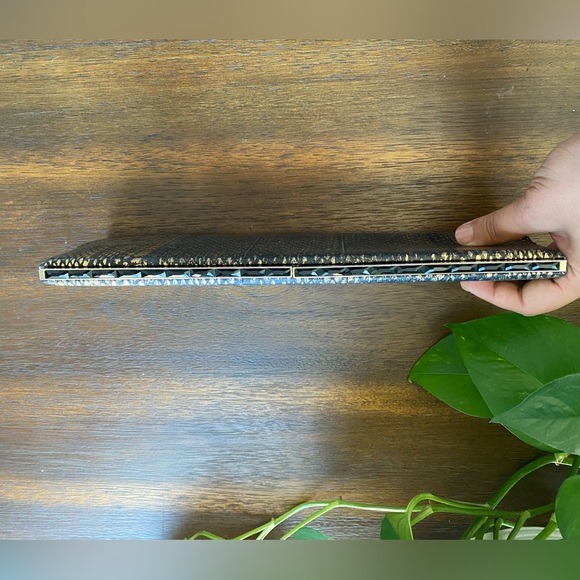 Jimmy Choo Ciggy Metallic Clutch - Picture 3 of 7